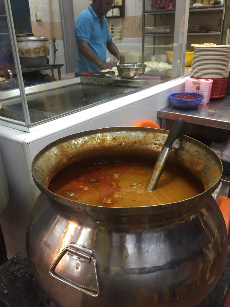 Roti Prata curry sauce. This sauce keeps simmering away which means that the hygiene rating is only a B. 