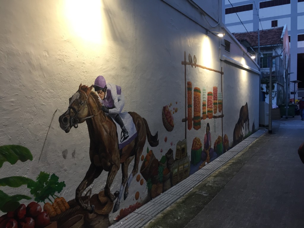 Street art at Race course road in Singapore's Little India